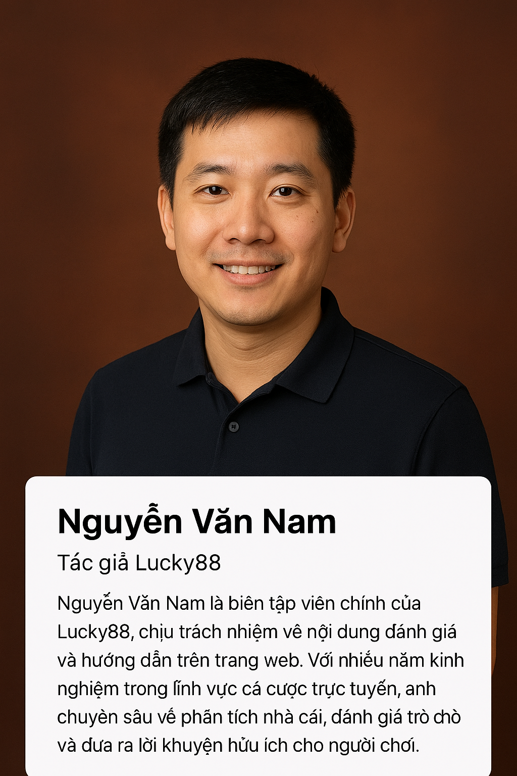 Chân dung Tác giả Lucky88